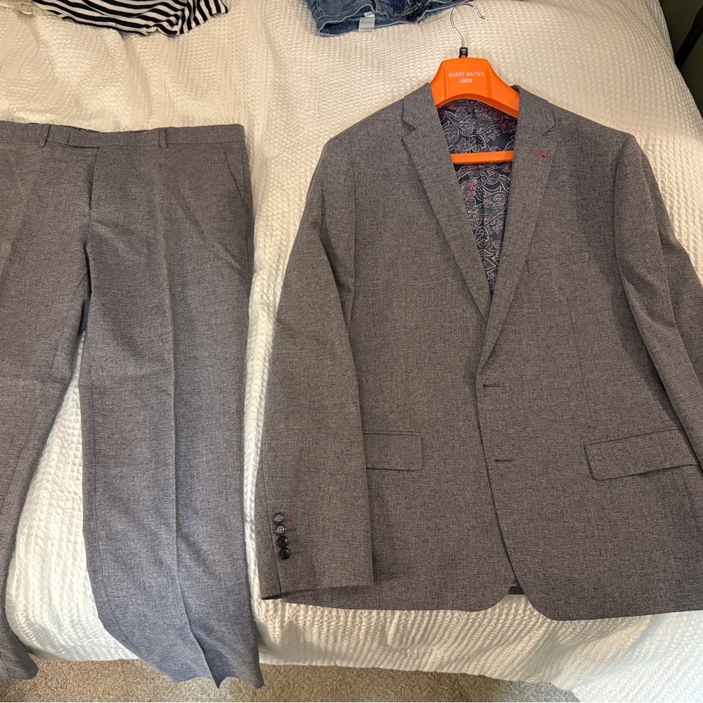 Saint Laurent Charcoal Suit